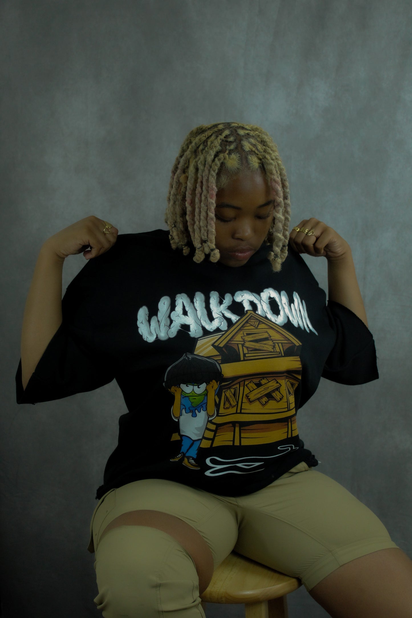 WalkDown Oversized Cropped Shirt